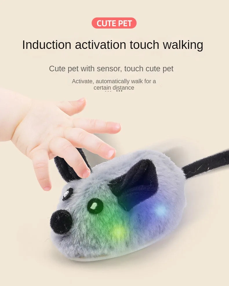 4-Way Remote Control Flocking Mouse Toy