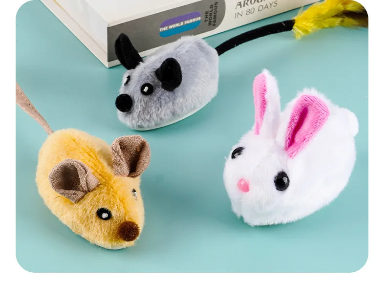 4-Way Remote Control Flocking Mouse Toy